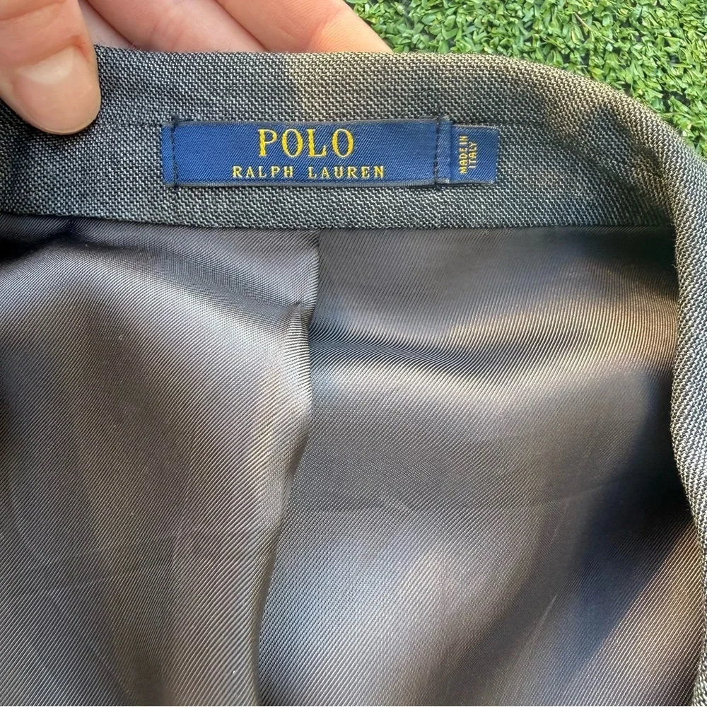 Men's Polo Ralph Lauren Italian Made Wool Gray Connery Sport Coat Blazer 44L